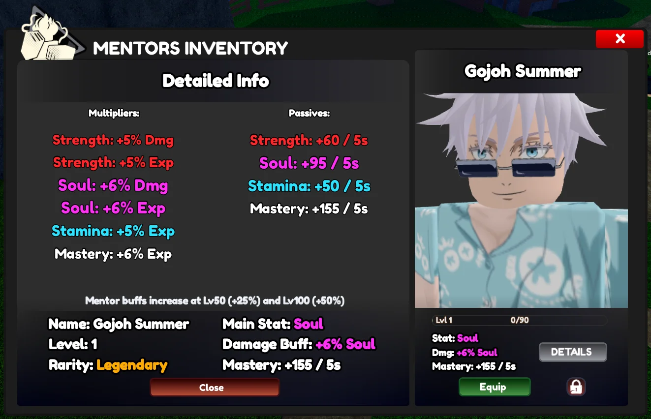 Summer Gojo Mentor in Anime Limitless